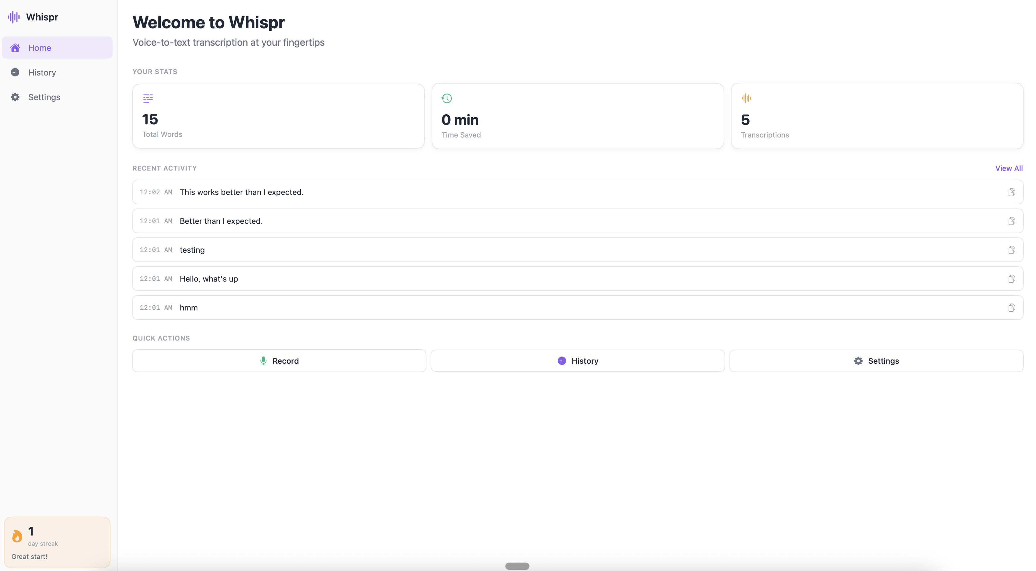 Whispr Flow - voice-to-structured-text app